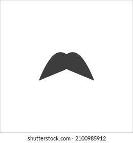 Vector sign of the italy mustache symbol is isolated on a white background. italy mustache icon color editable.