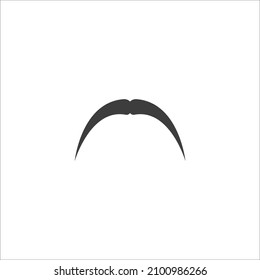 Vector sign of the italy mustache symbol is isolated on a white background. italy mustache icon color editable.