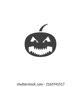 Vector sign of the jack o lantern symbol is isolated on a white background. jack o lantern icon color editable.