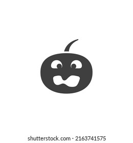 Vector sign of the jack o lantern symbol is isolated on a white background. jack o lantern icon color editable.