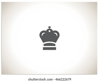 Vector sign king (the main figure for the game of chess)