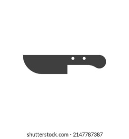 Vector sign of the knife symbol is isolated on a white background. knife icon color editable.