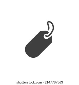 Das Vektorzeichen des Labelzeichens ist einzeln auf weißem Hintergrund. Symbol-Farbe editierbar.