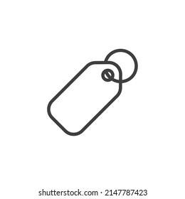 Vector sign of the label symbol is isolated on a white background. label icon color editable.