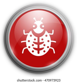 Vector sign ladybug