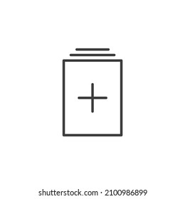 Vector sign of the layer symbol is isolated on a white background. layer icon color editable.
