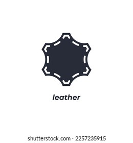El símbolo de cuero de señalización vectorial está aislado en un fondo blanco. color de icono modificable.