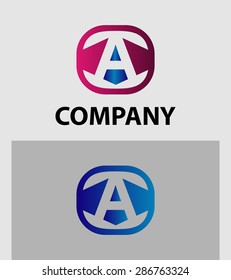 Vector sign letter A 
