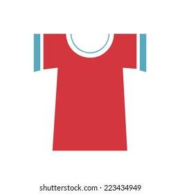 Vector sign letter T, t-shirt