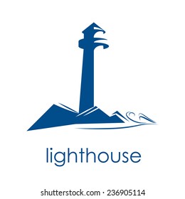 Vector Sign Lighthouse Stock Vector (Royalty Free) 236905114 | Shutterstock