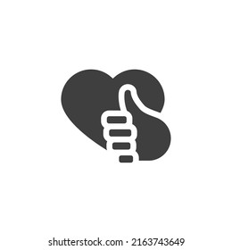 Vector sign of the Like Heart symbol is isolated on a white background. Like Heart icon color editable.