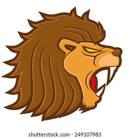 Vector sign. Lion.