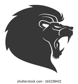 Vector sign. Lion.