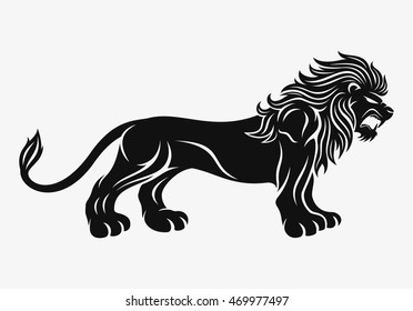 Vector sign. Lion.