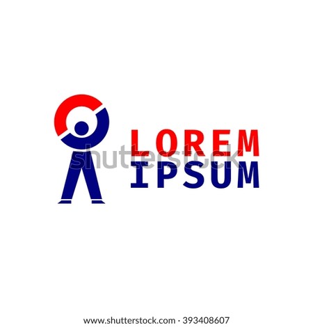 Vector of sign / Man. Business icon for the company. Logo for Business Media / Technology / Appliances Office / Politics. Other companies. Vector illustration.