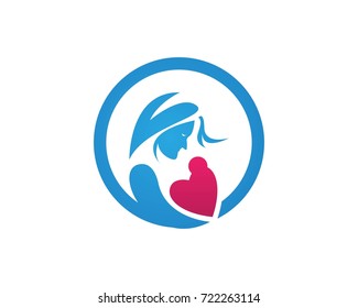 Vector - Sign - a Mother With Love Baby Logo Design