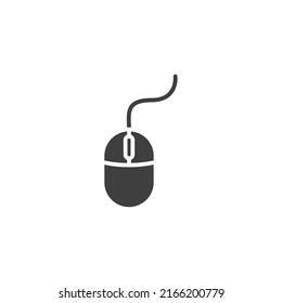 Vector sign of the mouse symbol is isolated on a white background. mouse icon color editable.