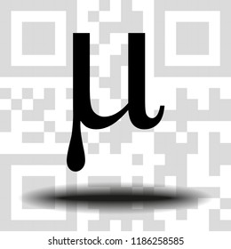 Vector sign Mu