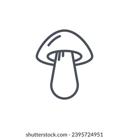 Vector sign of the mushroom symbol isolated on a white background. icon color editable.