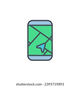 Signo vectorial del símbolo del navegador aislado en un fondo blanco. color de icono modificable.