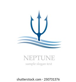 Vector Sign Neptune In The Sea