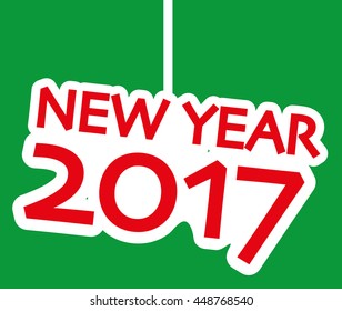 Vector sign NEW YEAR 2017