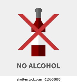 vector sign no alcohol