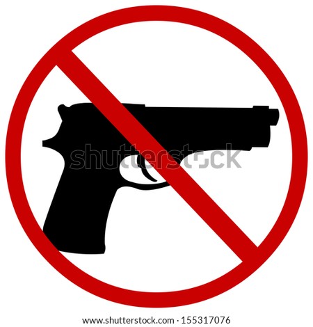 vector sign: no guns