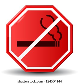 Vector sign "No smoking"