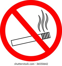Vektorsymbol "No rauchen"