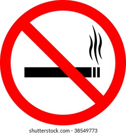 Vector sign "No smoking"