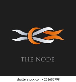 Vector sign Node. Connection concept