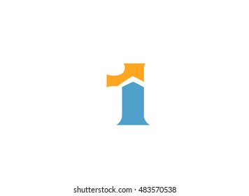 Vector sign number 1 logo
