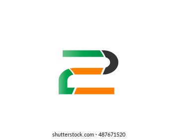 Vector sign number 2 logo
