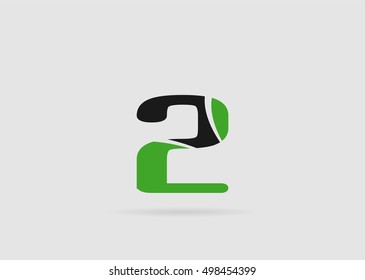 Vector sign number 2 logo
