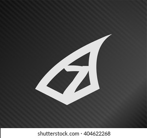 Vector sign number 7
