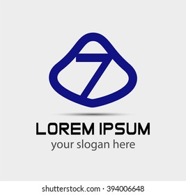 Vector sign number 7 icon
