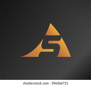 Vector sign number five logo
