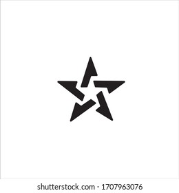 Vector sign Number One 1 first place black  in yellow facet star., logo strar 1