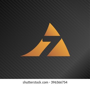 Vector sign number seven logo