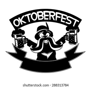 Vector sign. Oktoberfest.