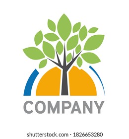 Vector sign Organic farming, Greengrocer