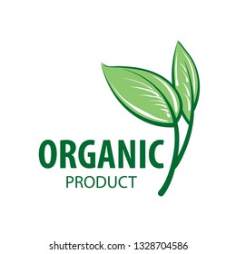 Vector Sign Organic Product On White Stock Vector (Royalty Free ...