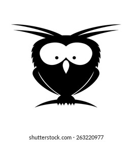 Vector sign. Owl.