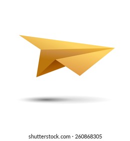 Vector sign Paper airplane