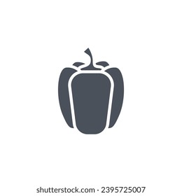 Vector sign of the paprika symbol isolated on a white background. icon color editable.