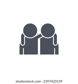 Vector sign of the partnership symbol isolated on a white background. icon color editable.