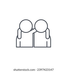 Vector sign of the partnership symbol isolated on a white background. icon color editable.