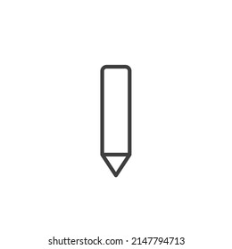 Vector sign of the pencil symbol is isolated on a white background. pencil icon color editable.