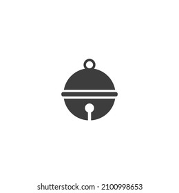 Vector sign of the pet bell symbol is isolated on a white background. pet bell icon color editable.